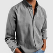 Men's Workwear Button Shirt Casual - Grey