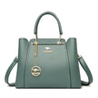Women Elegant Handbag With Shoulder Strap - Green
