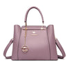 Women Elegant Handbag With Shoulder Strap - Purple