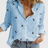 Women's Button Long Sleeve Blouse Casual