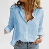 Women's Button Long Sleeve Blouse Casual