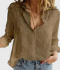 Women's Button Long Sleeve Blouse Casual