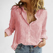 Women's Button Long Sleeve Blouse Casual