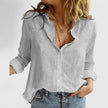 Women's Button Long Sleeve Blouse Casual