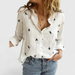 Women's Button Long Sleeve Blouse Casual