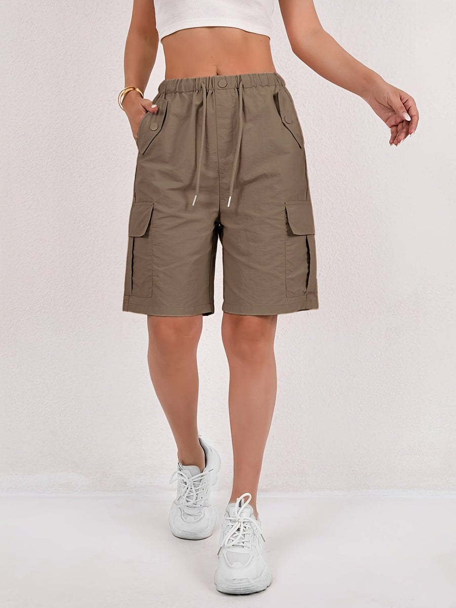 Women's Cargo Shorts Drawstring