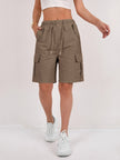 Women's Cargo Shorts Drawstring