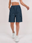 Women's Cargo Shorts Drawstring