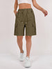 Women's Cargo Shorts Drawstring