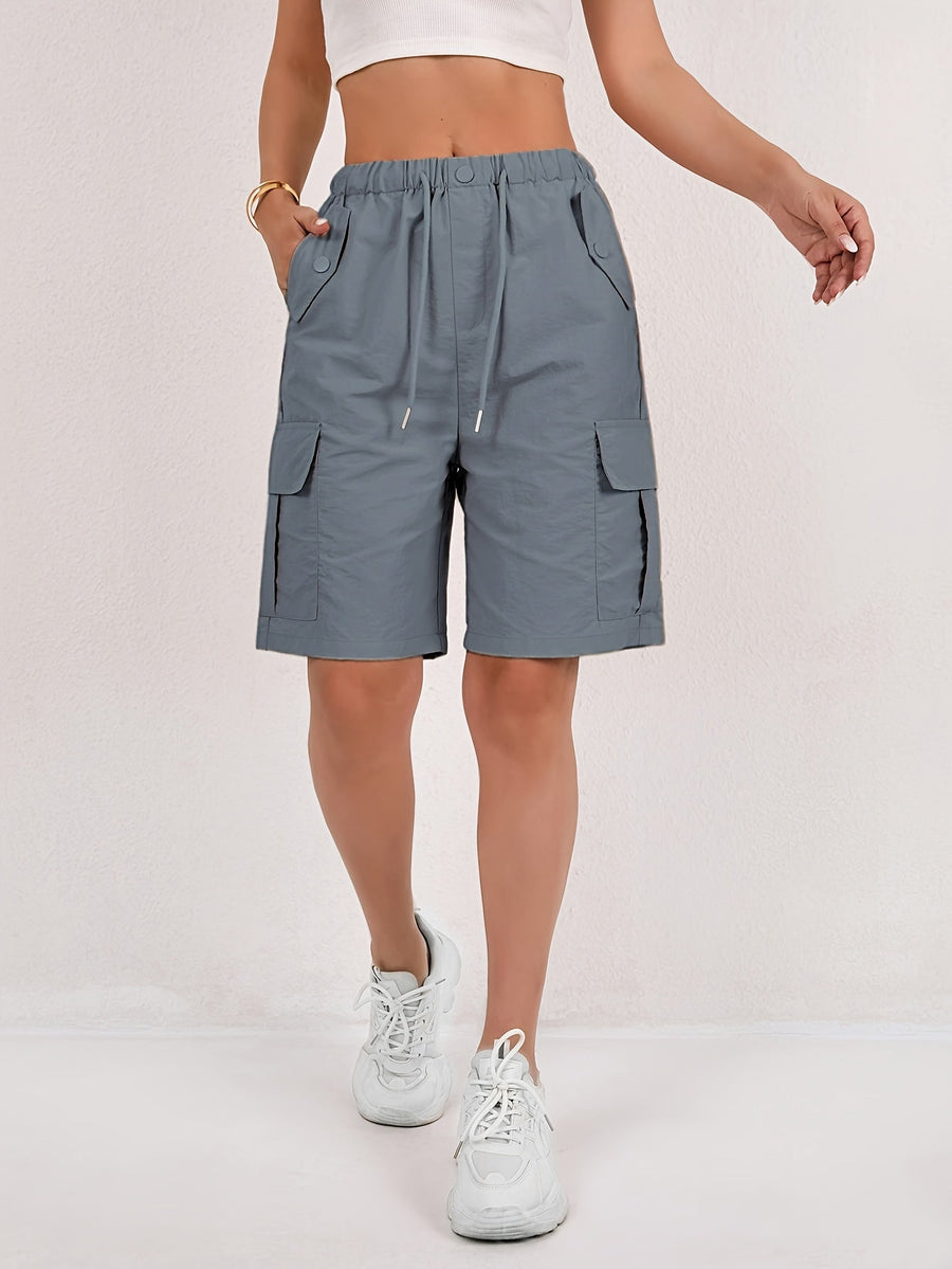 Women's Cargo Shorts Drawstring
