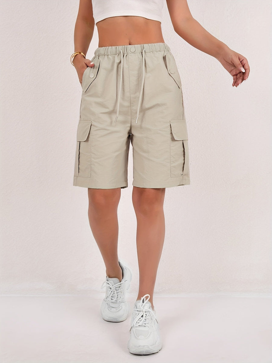 Women's Cargo Shorts Drawstring