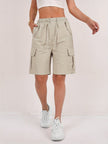 Women's Cargo Shorts Drawstring