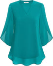 Women's Casual Blouse Long Sleeve - Detail