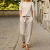 Women's Casual Set Two Pieces - Khaki