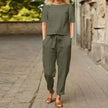 Women's Casual Set Two Pieces - Army Green