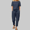 Women's Casual Set Two Pieces - Dark Blue