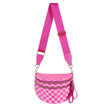 Women's Checkered Crossbody Bag Adjustable Strap