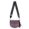 Women's Checkered Crossbody Bag Adjustable Strap