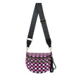 Women's Checkered Crossbody Bag Adjustable Strap