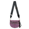 Women's Checkered Crossbody Bag Adjustable Strap