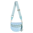 Women's Checkered Crossbody Bag Adjustable Strap