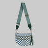 Women's Checkered Crossbody Bag Adjustable Strap