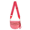 Women's Checkered Crossbody Bag Adjustable Strap