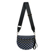 Women's Checkered Crossbody Bag Adjustable Strap