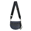 Women's Checkered Crossbody Bag Adjustable Strap