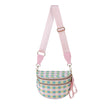 Women's Checkered Crossbody Bag Adjustable Strap