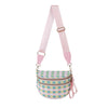 Women's Checkered Crossbody Bag Adjustable Strap