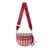 Women's Checkered Crossbody Bag Adjustable Strap