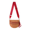 Women's Checkered Crossbody Bag Adjustable Strap