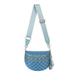 Women's Checkered Crossbody Bag Adjustable Strap