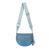Women's Checkered Crossbody Bag Adjustable Strap