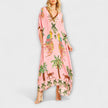 Women's Coconut Print Sequin Dress Mini - Pink