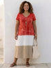 Women's Color Block Summer Dress Maxi