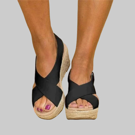 Women's Cross Strap Sandals Wedge