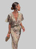 Women's Elegant Bodycon Dress Midi