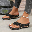 Women's Floral Flip Flops Comfort