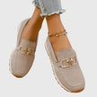 Women's Horsebit Orthopedic Loafers Cushioned - Beige