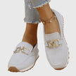 Women's Horsebit Orthopedic Loafers Cushioned - White
