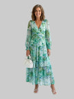 Women's Long Sleeve Summer Dress Maxi