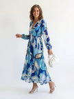 Women's Long Sleeve Summer Dress Maxi