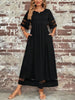 Women's Mesh Sleeve Evening Dress Maxi