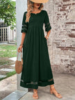 Women's Mesh Sleeve Evening Dress Maxi