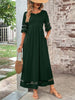 Women's Mesh Sleeve Evening Dress Maxi