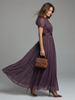 Women's Pleated Evening Dress Maxi
