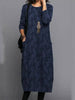 Women's Pocket Floral Dress Midi