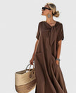 Women's Pocket Summer Dress Maxi